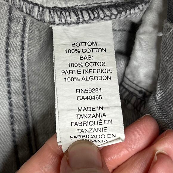 Children's Place Girl's Skinny Jeans 14 Charcoal Gray Light Wash Mid Rise Denim - Picture 7 of 8